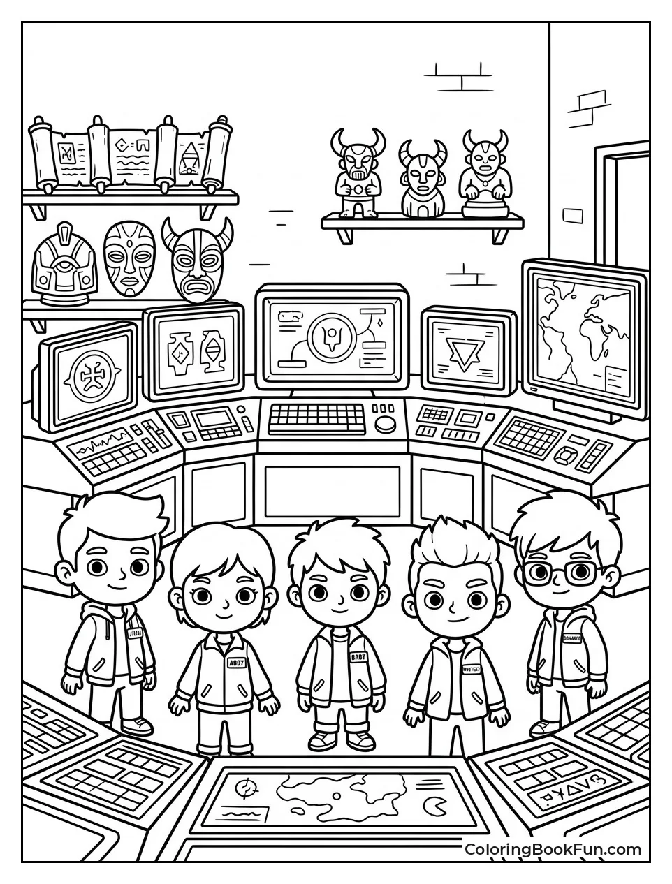 Secret Lair Filled with Gadgets