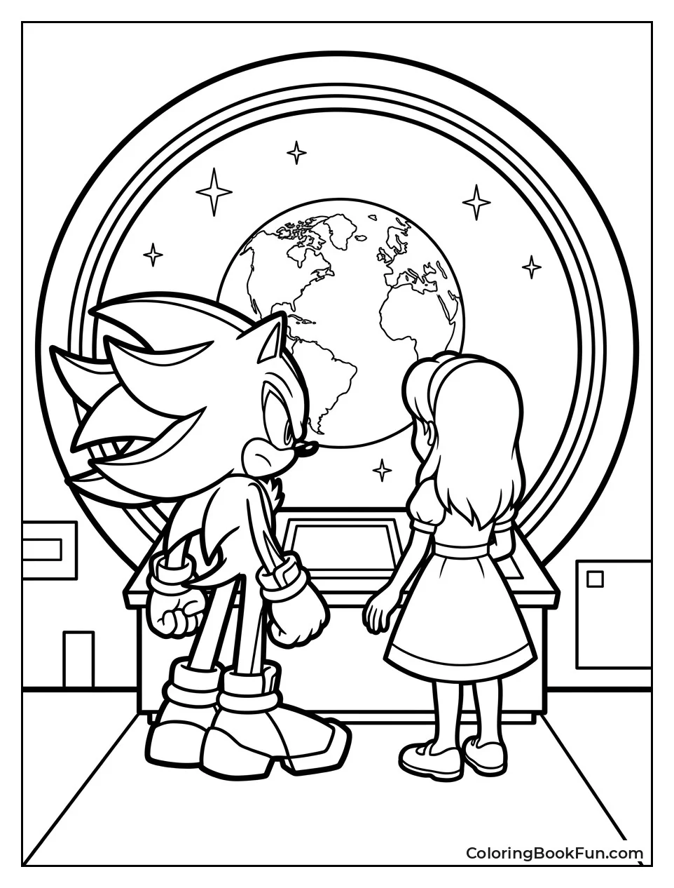 Shadow and Maria Watch Earth