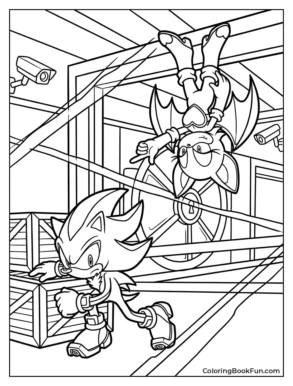 Shadow Sneaks with Rouge in Vault