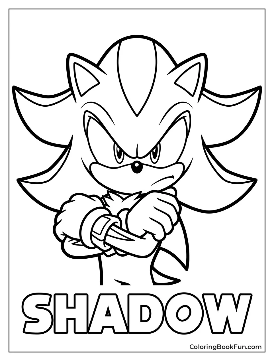 Serious Shadow Portrait with Crossed Arms