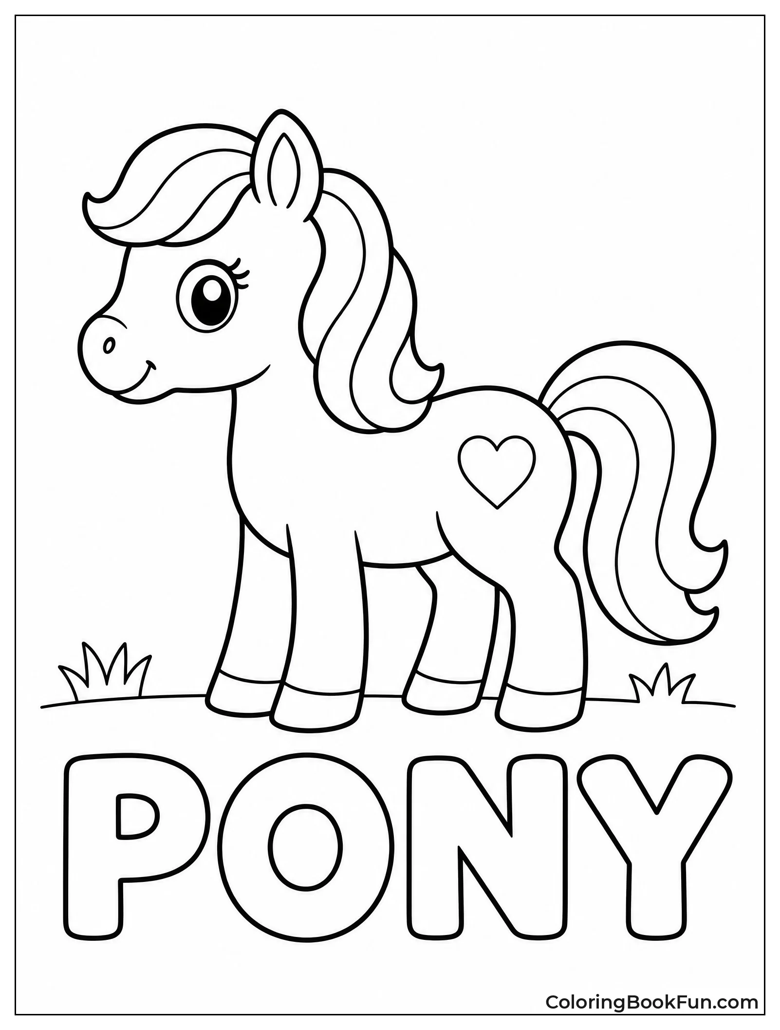 Simple Standing Pony for Kids