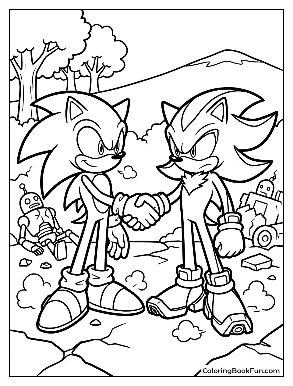 Sonic and Shadow Sharing Quiet Respect