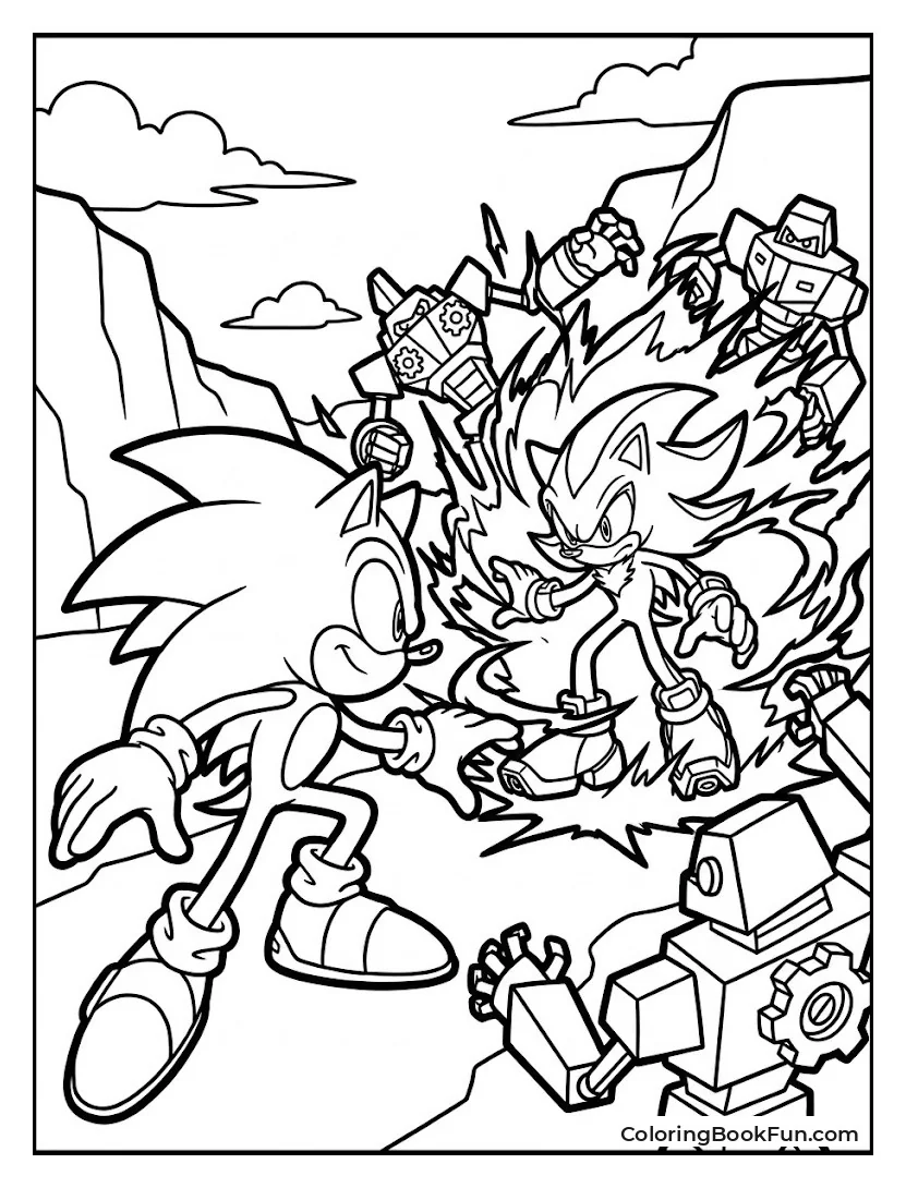 Shadow Blasting Red Energy Out