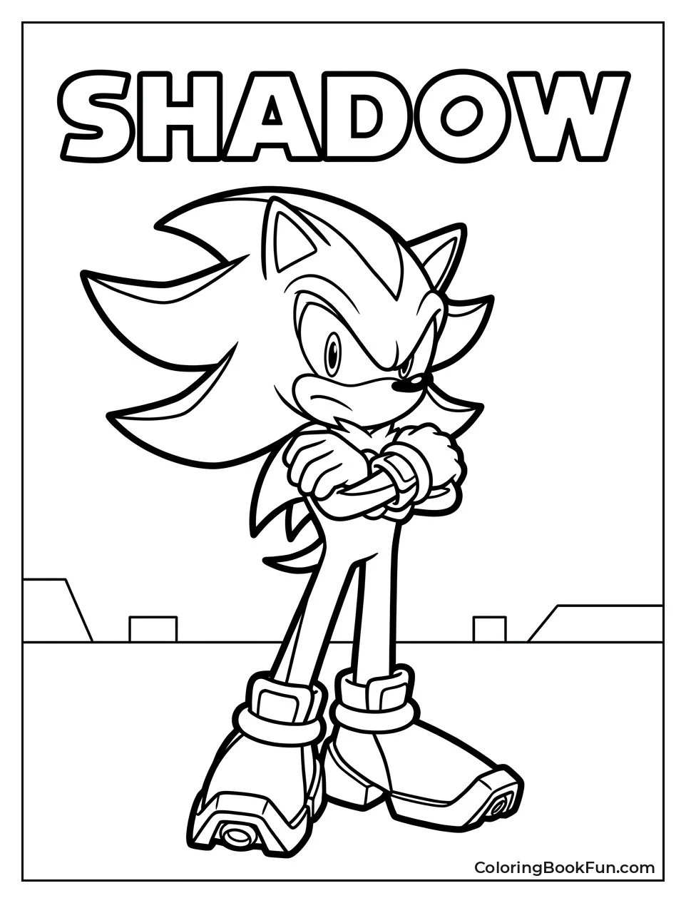 Shadow Standing with Arms Crossed