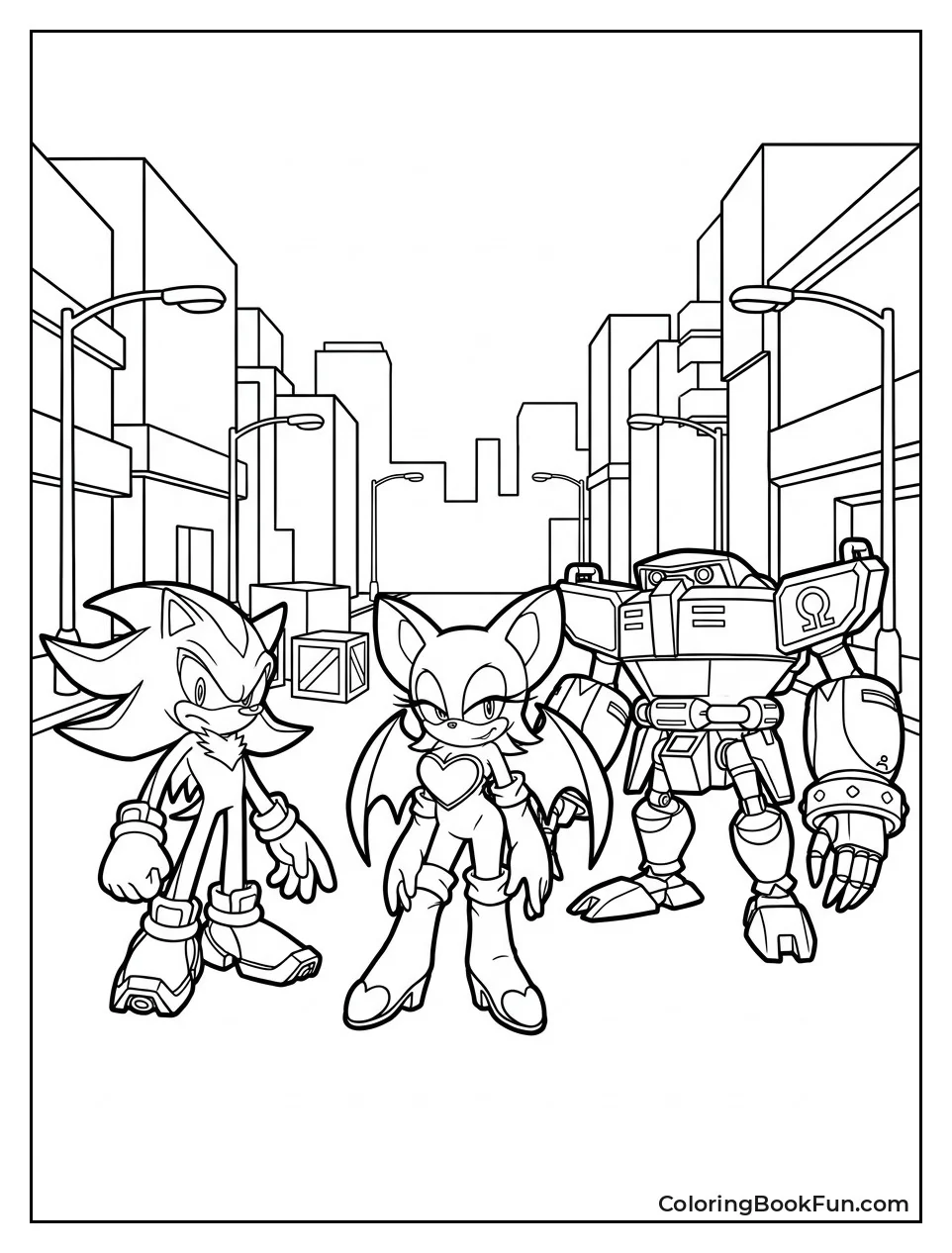 Shadow Standing with Team Dark