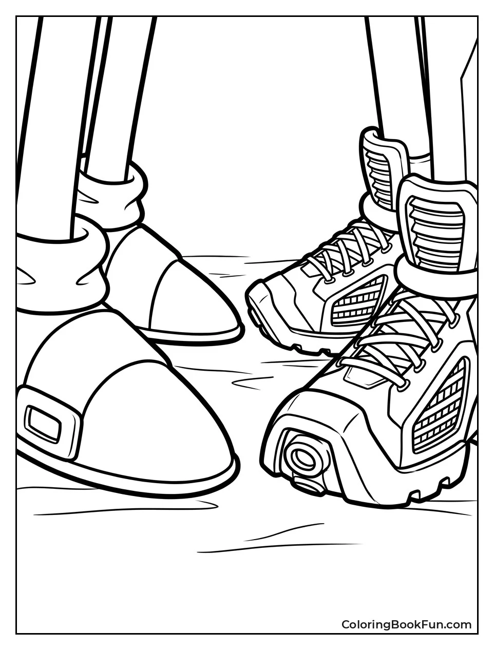 Sonic and Shadow Shoes Up Close