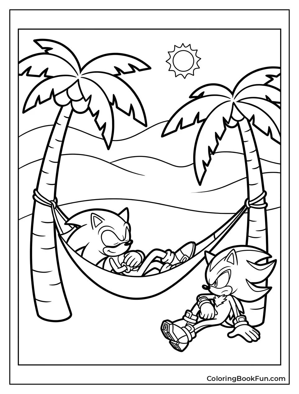 Sonic Sleeping in a Hammock