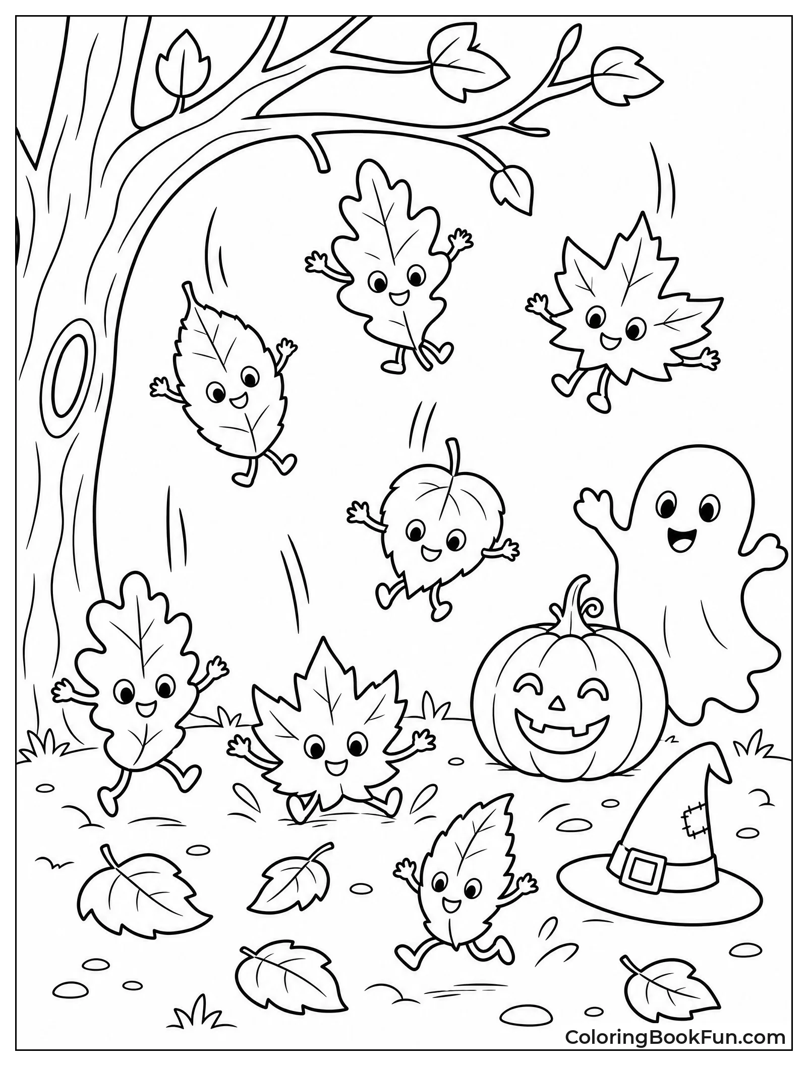 Leaf Monsters Falling from Trees