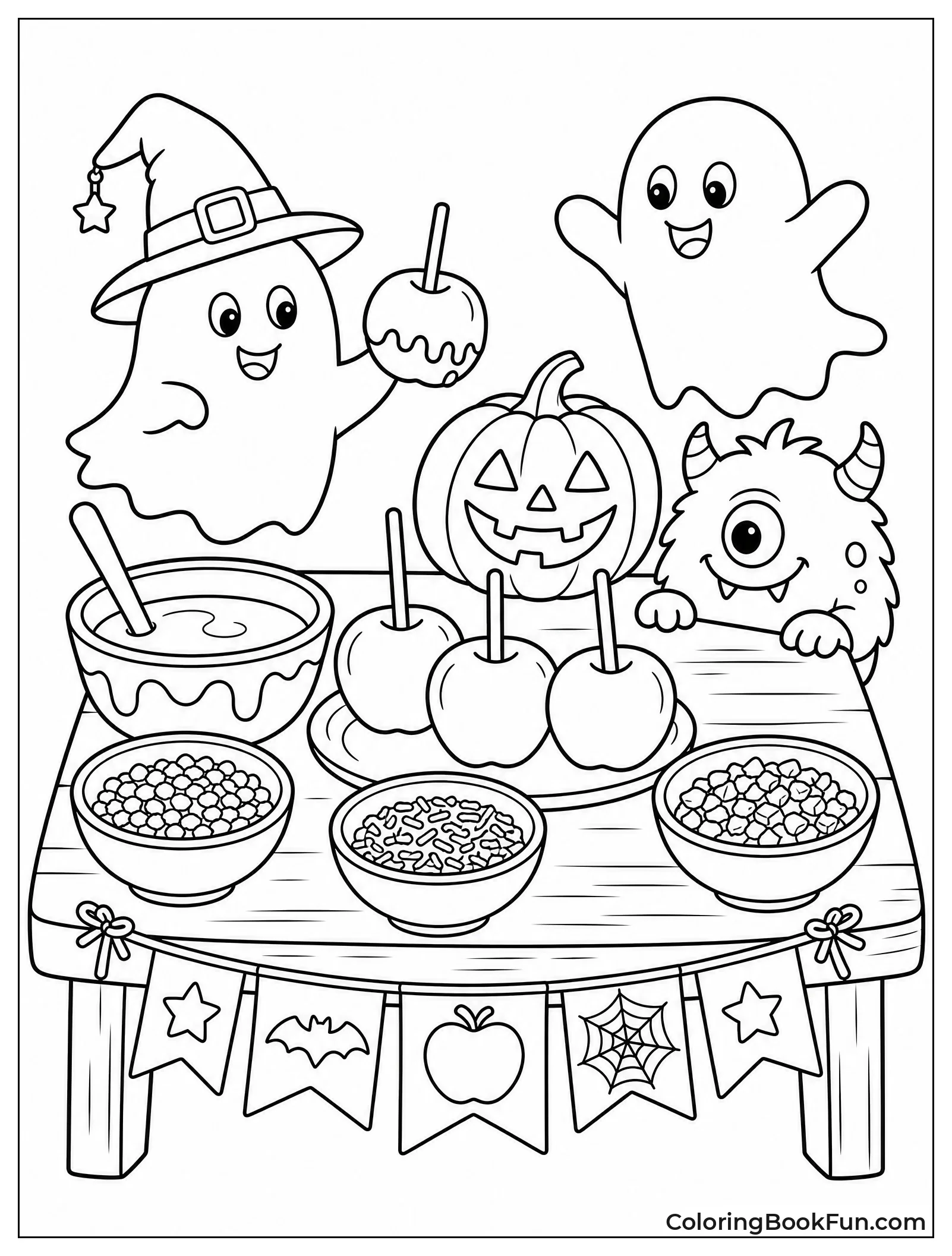 Caramel Apple Making Station Table