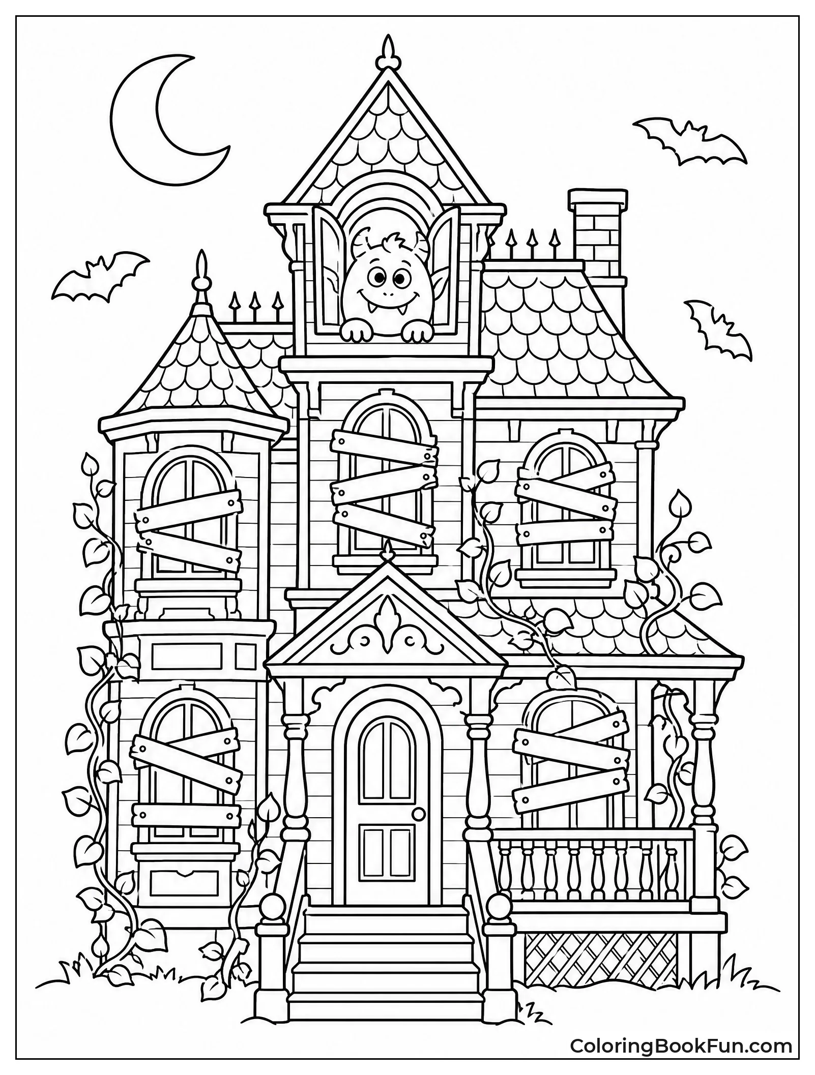 Friendly Monster in Haunted Mansion