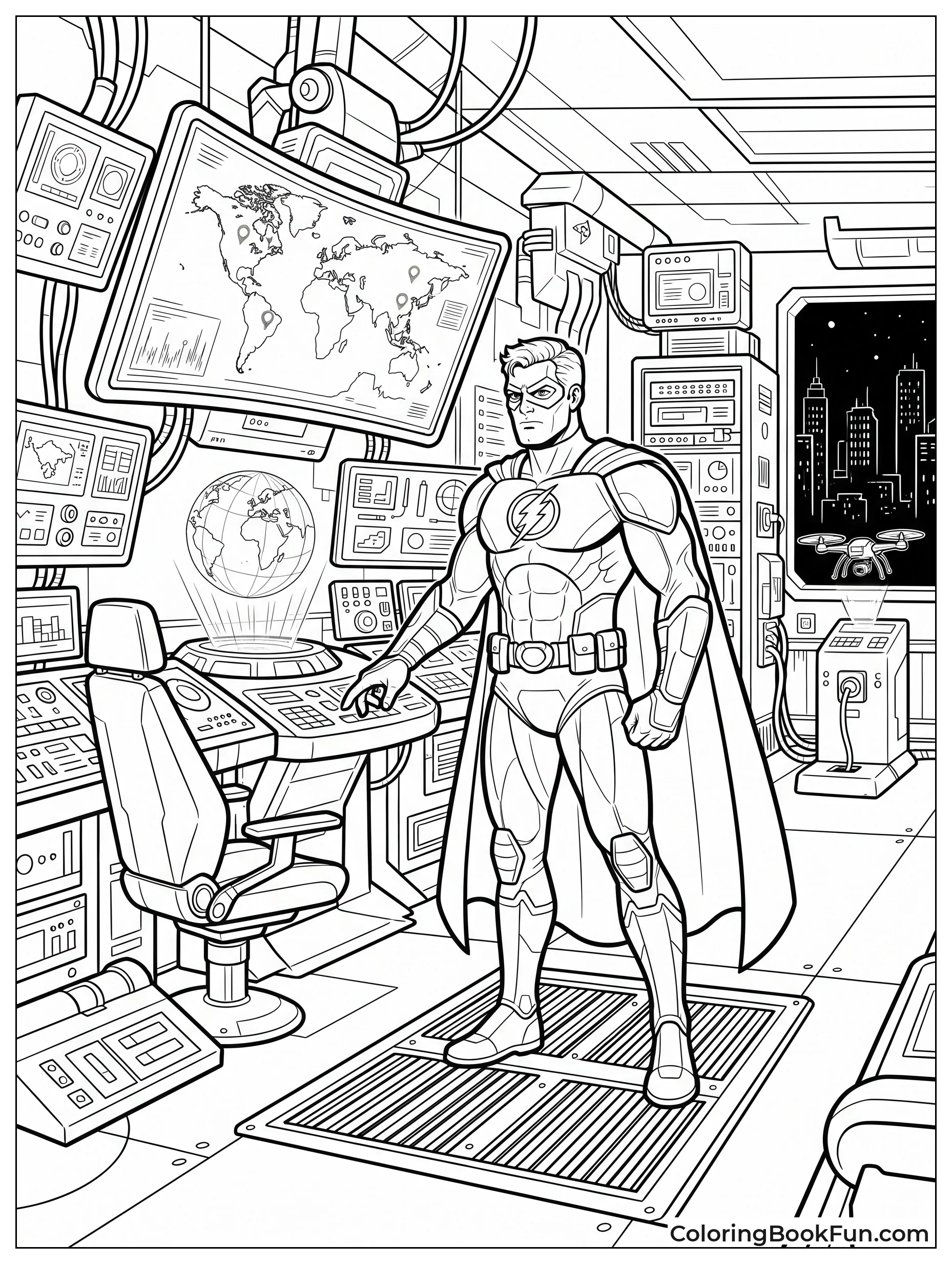 Inside High-Tech Superhero Lair