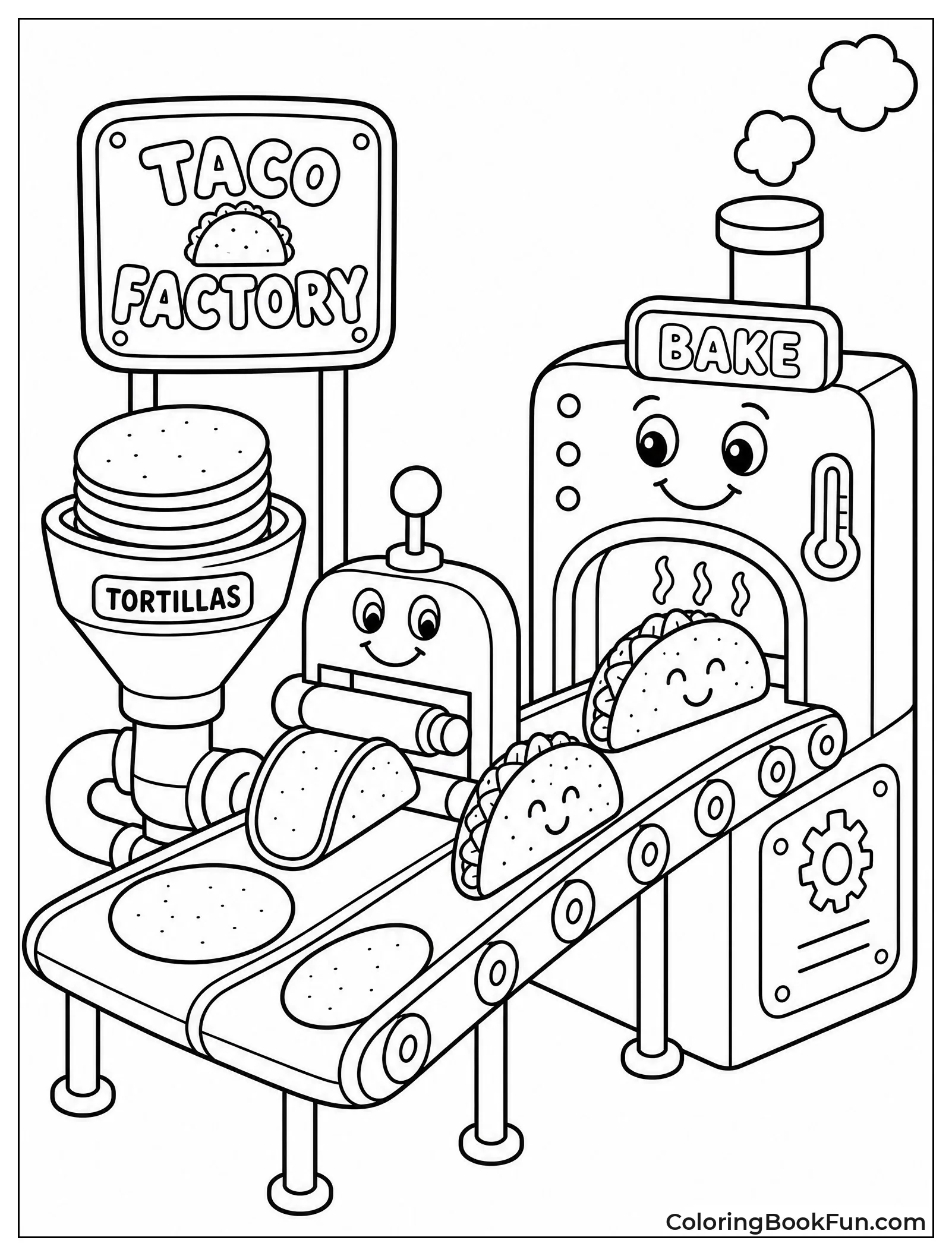 Factory Making Taco Shells