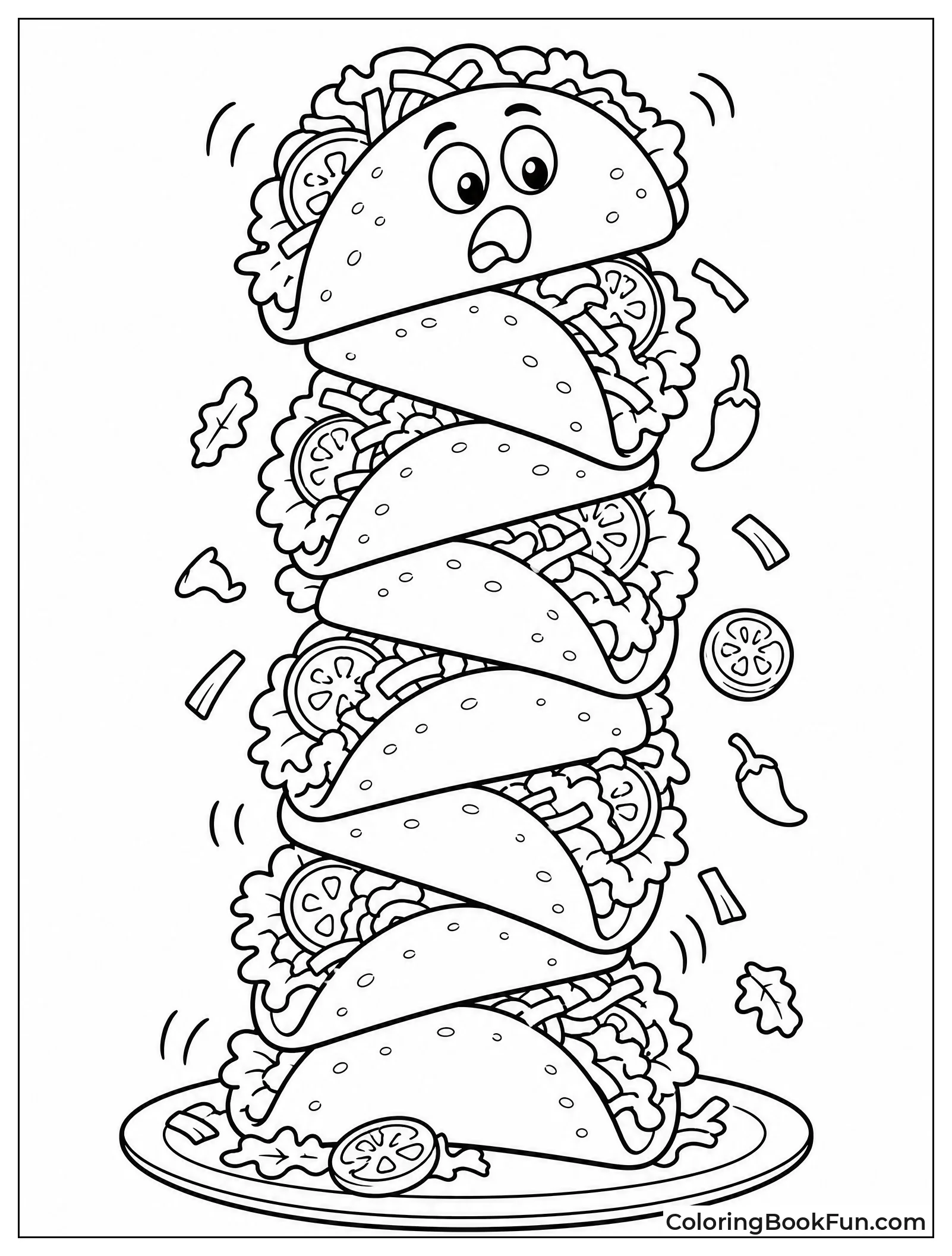 Tall Tower of Leaning Tacos