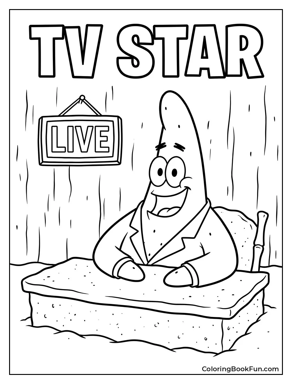 Patrick Hosting Talk Show