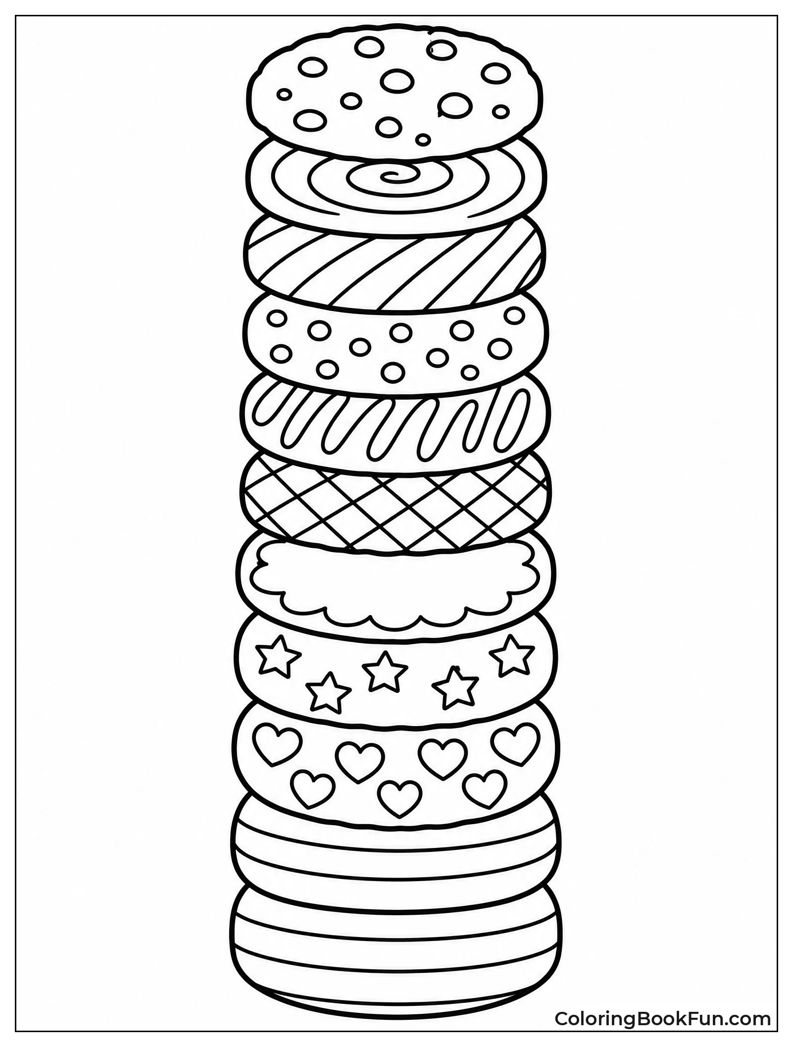 Perfect Tower of Stacked Cookies