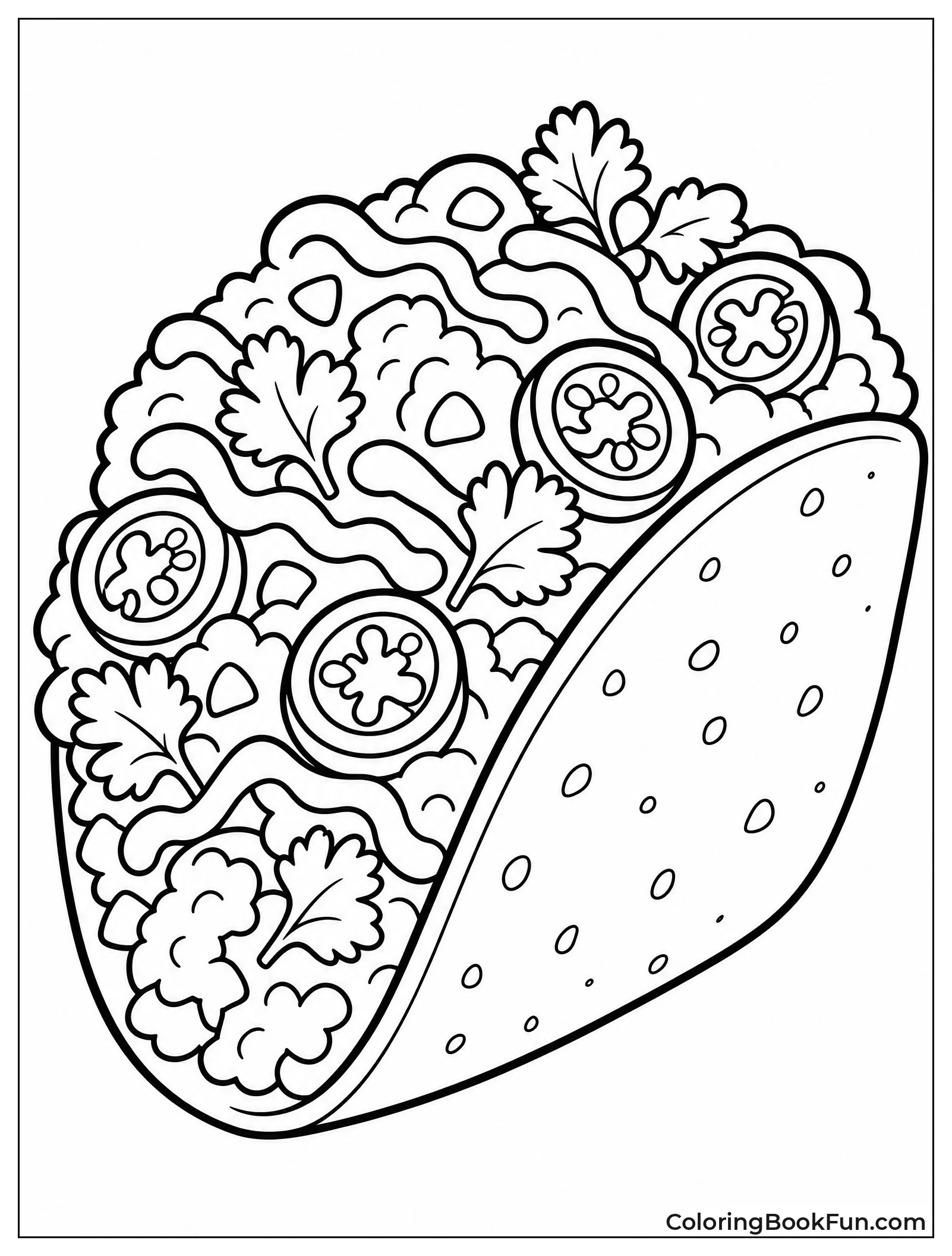 Taco Loaded with Toppings