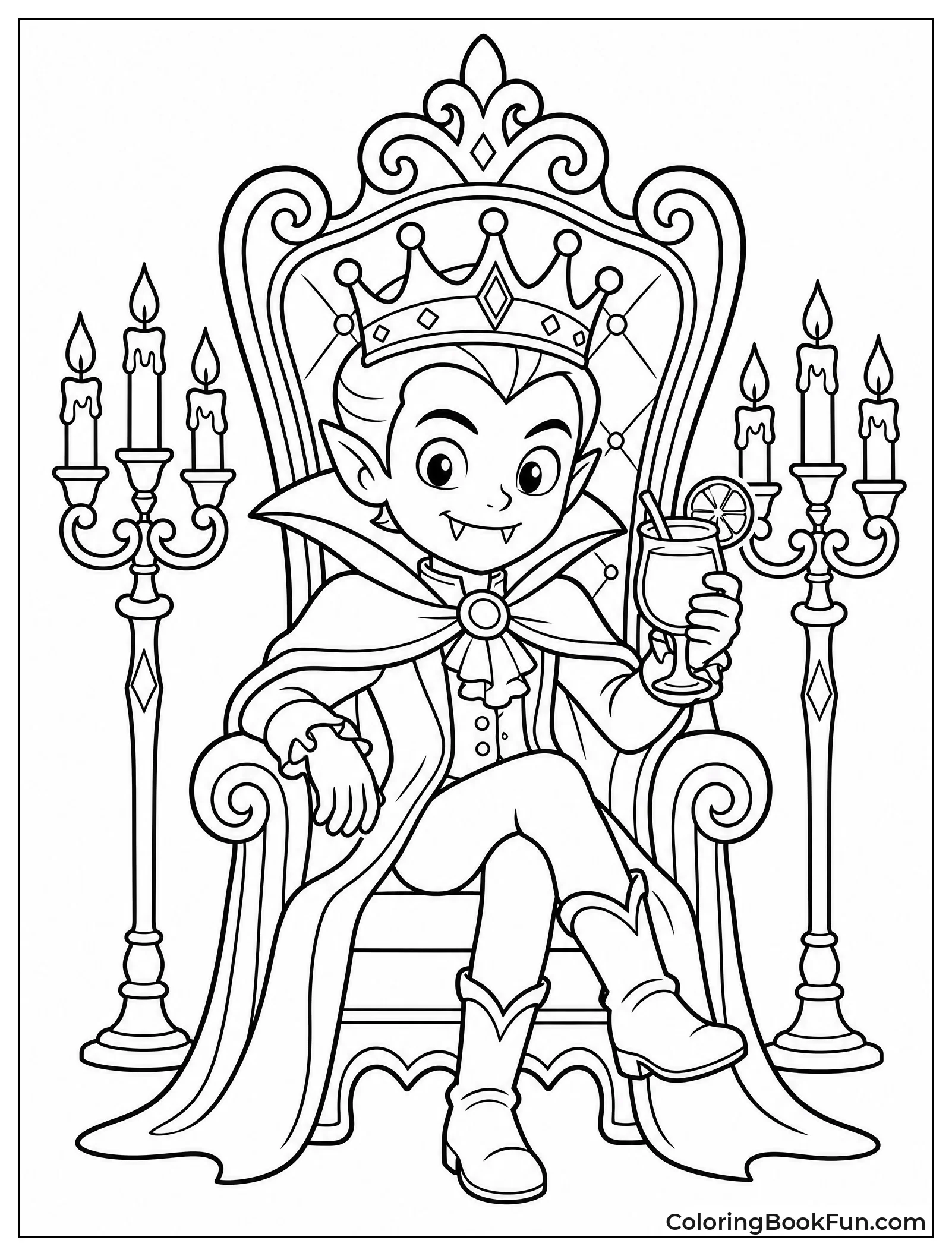 Vampire King on Ornate Throne