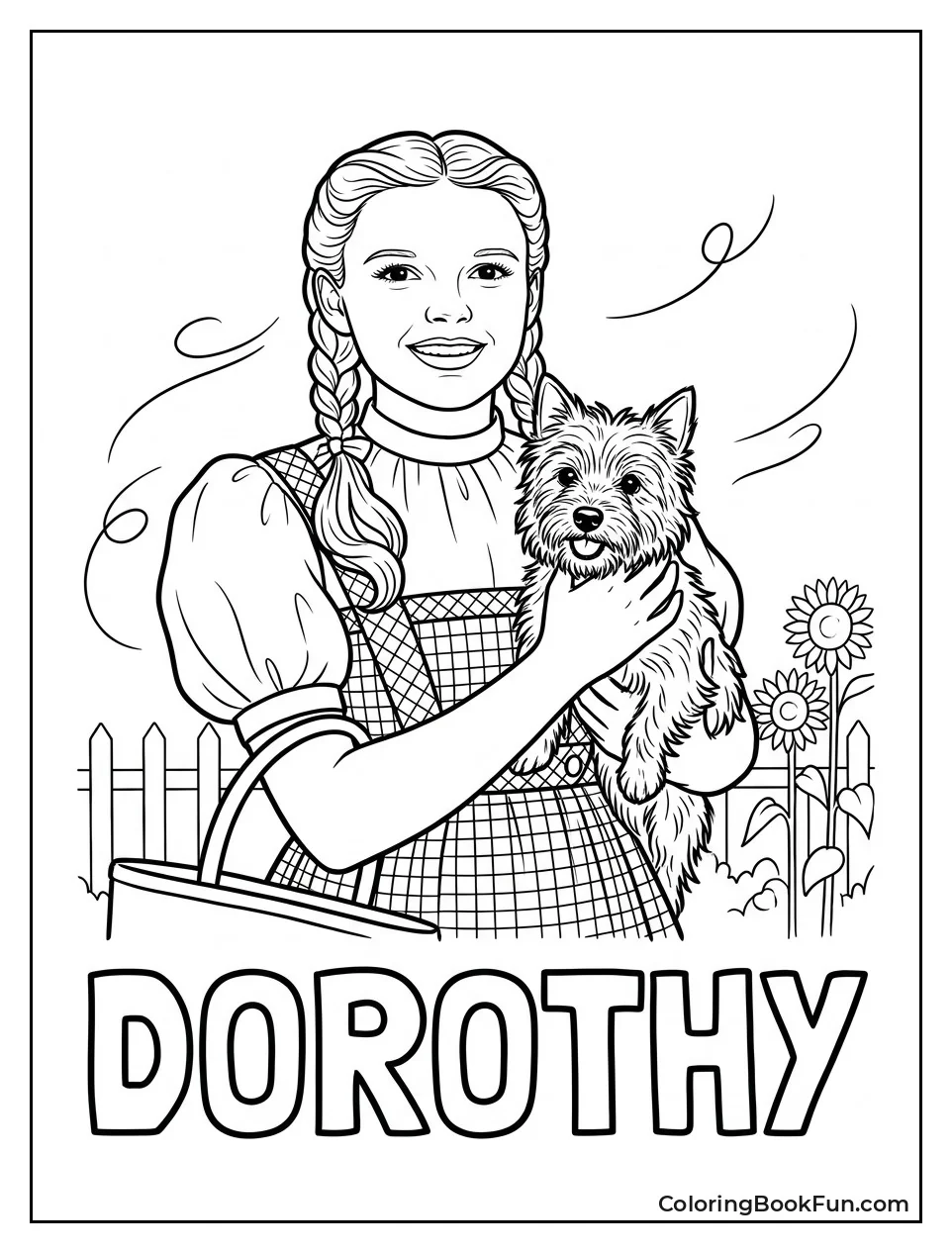 Dorothy Holding Toto in Arms