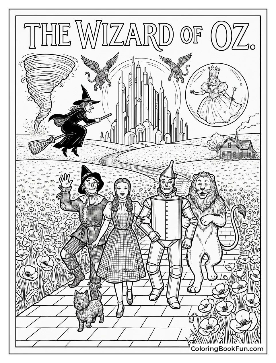 Glinda Arriving in Giant Bubble