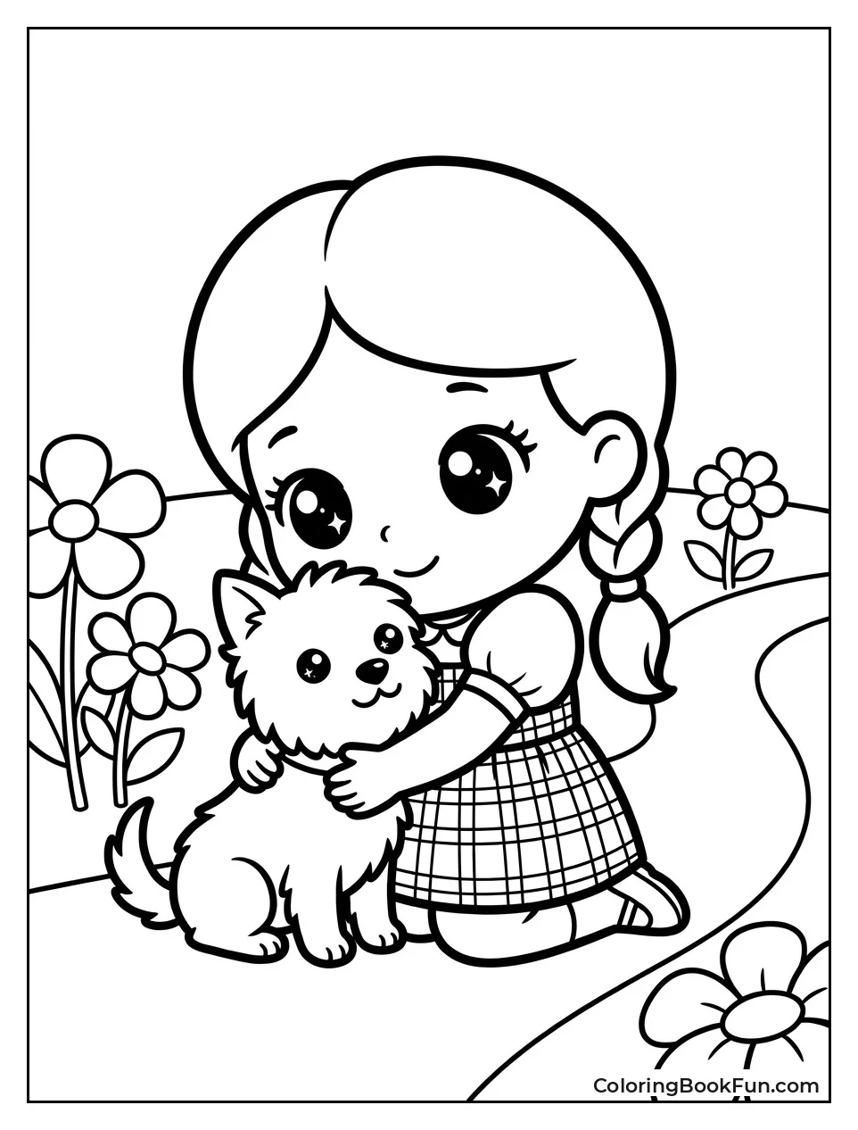 Cute Dorothy Hugging Little Toto