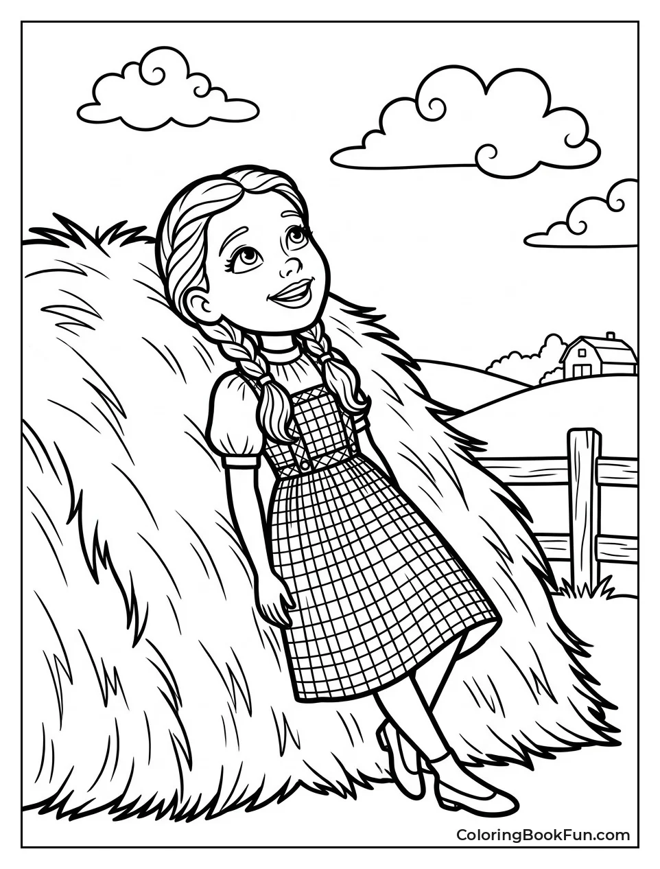 Dorothy Looking Up at Sky
