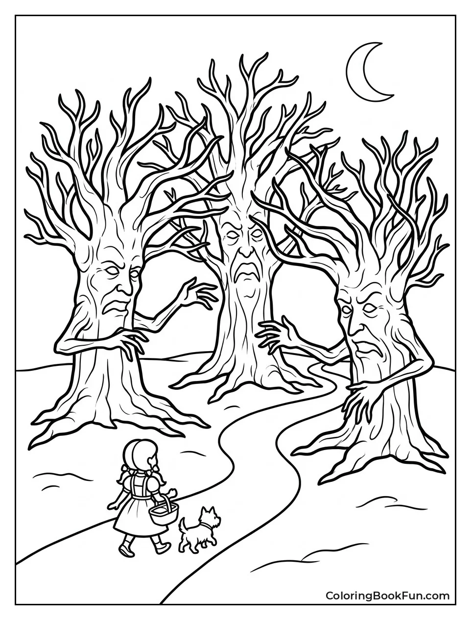 Spooky Trees with Reaching Arms