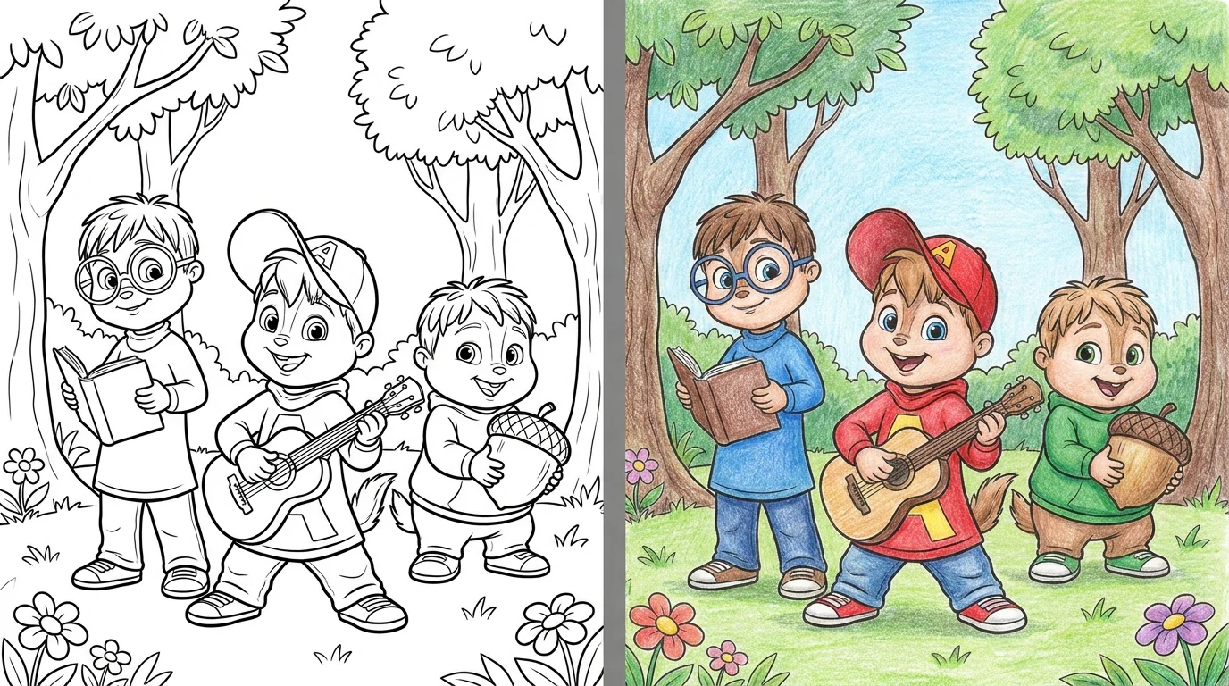 49 Alvin And The Chipmunks Coloring Pages (Free PDFs)