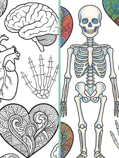 Anatomy coloring pages
