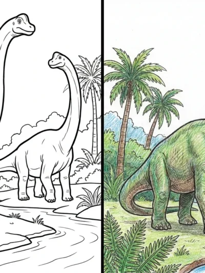 Brachiosaurus coloring pages