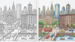 city coloring pages