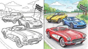 corvette coloring pages