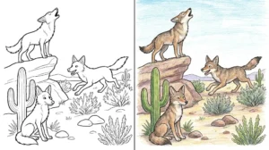 coyote coloring pages