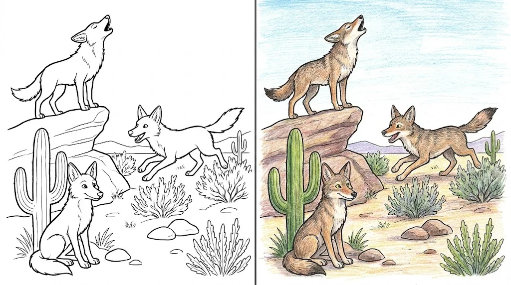 39 Coyote Coloring Pages (Free PDFs)