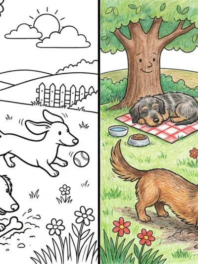 Dachshund coloring pages