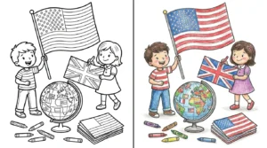 flag coloring pages