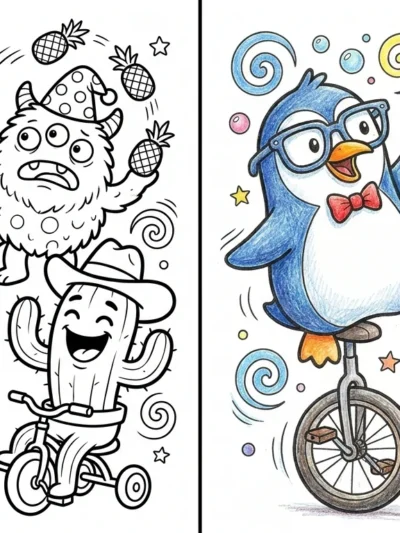 Funny coloring pages