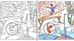 gymnastics coloring pages