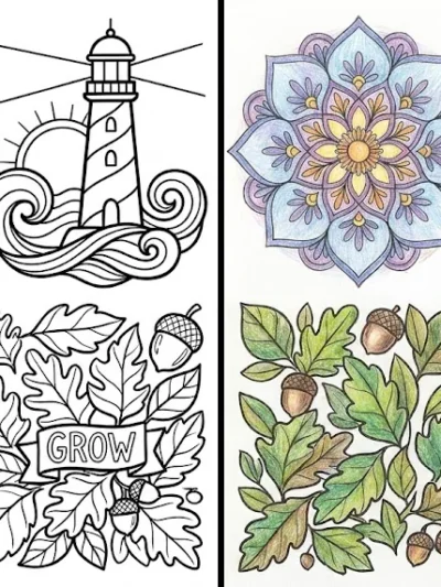 Inspirational coloring pages