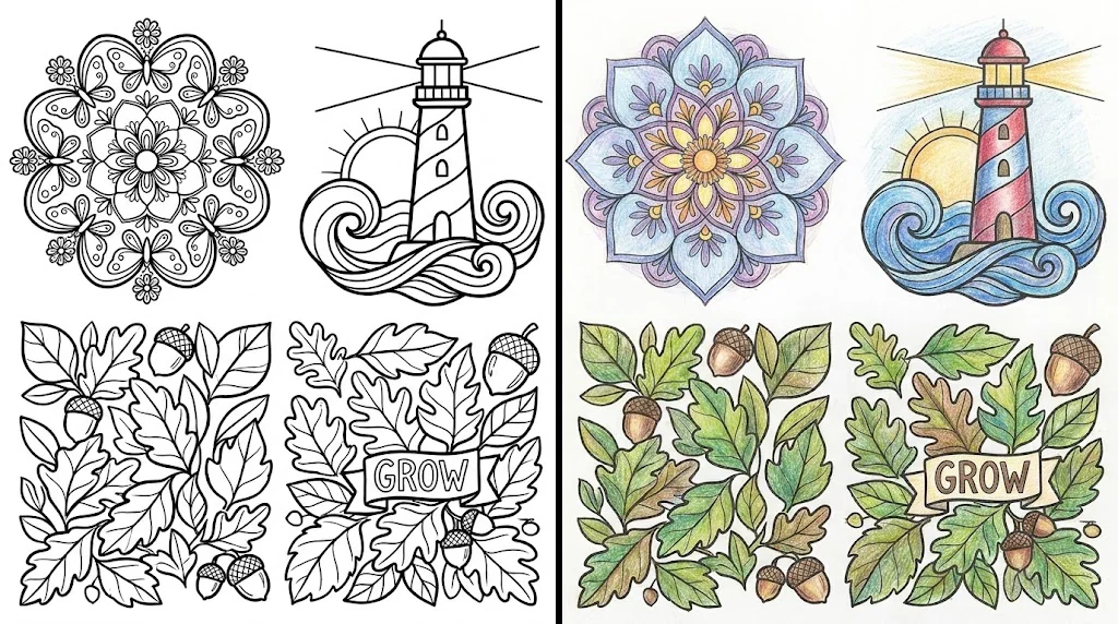 46 Inspirational Coloring Pages (Free PDFs)