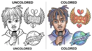 juice wrld coloring pages