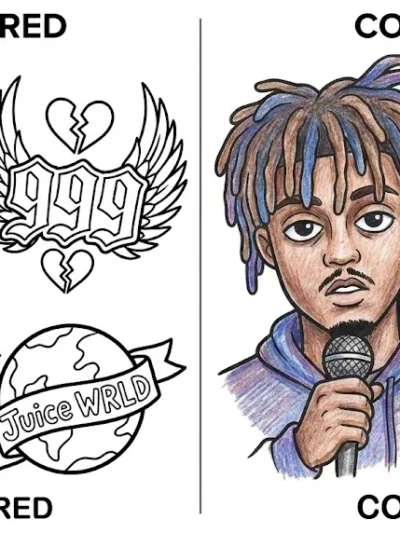 Juice Wrld coloring pages