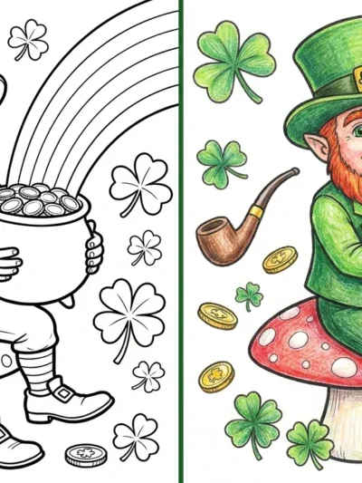 Leprechaun coloring pages