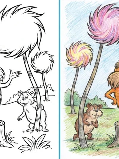 Lorax coloring pages
