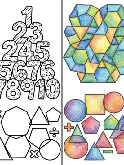 Math coloring pages