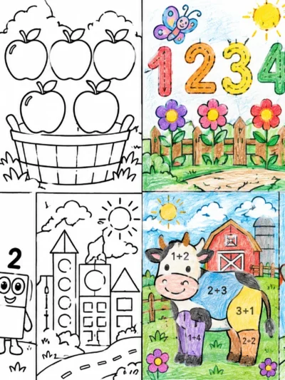 Math coloring pages