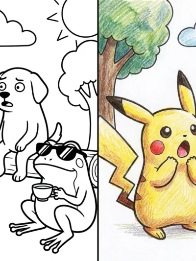 Meme coloring pages