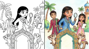 mira coloring pages