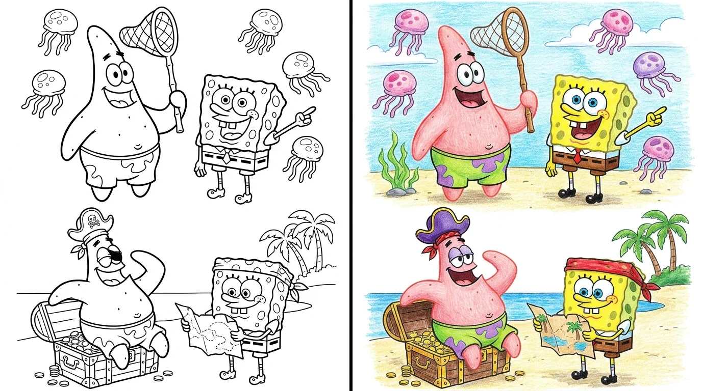 45 Patrick Star Coloring Pages (Free PDFs)