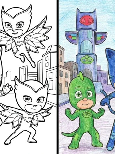 Pj Mask coloring pages