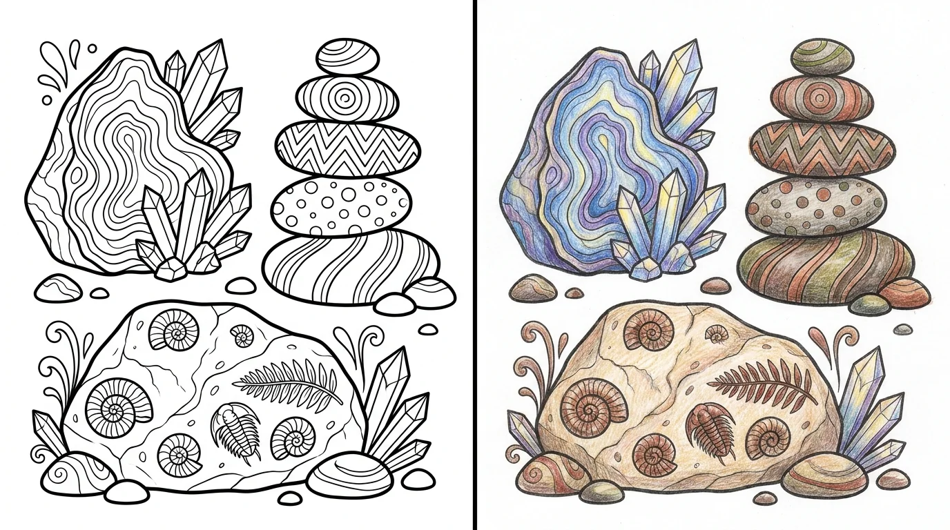39 Rock Coloring Pages (Free PDFs)